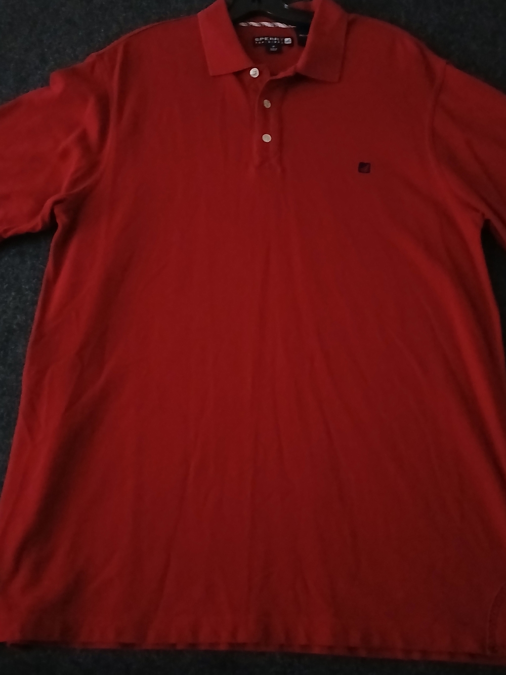 Sperry Men's Red Short-Sleeve Polo